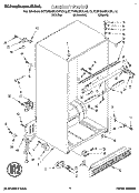 CABINET Diagram and Parts List for KTRS22KAAL10  KitchenAid Refrigerator