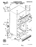 CABINET Diagram and Parts List for ET20NKXAW02  Whirlpool Refrigerator