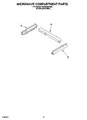 MICROWAVE COMPARTMENT PARTS Diagram and Parts List for YKEMS308GM3  KitchenAid Microwave Oven Combo