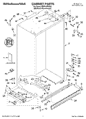 CABINET PARTS Diagram and Parts List for KSSO42FMX00  KitchenAid Refrigerator