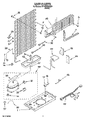 UNIT PARTS Diagram and Parts List for RT18WWXSQ01  Roper Refrigerator