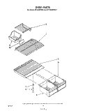 SHELF Diagram and Parts List for ET18JMXRWR2  Whirlpool Refrigerator