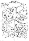 LINER PARTS Diagram and Parts List for KTRA22EMSS04  KitchenAid Refrigerator