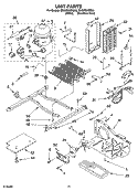 UNIT PARTS Diagram and Parts List for ID5GFGXRQ00  Whirlpool Refrigerator