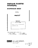 SECTION Diagram and Parts List for MW557  Roper Microwave