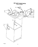 TOP AND CABINET, LIT/OPTIONAL Diagram and Parts List for LA7000XTM1  Whirlpool Washer