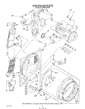 SECTION Diagram and Parts List for LE9500XTN0  Whirlpool Dryer