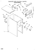 CABINET AND CONTROL Diagram and Parts List for TC8750XBP1  Whirlpool Trash Compactor