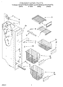 FREEZER LINER Diagram and Parts List for KSRS25QGWH02  KitchenAid Refrigerator