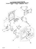 DISPENSER FRONT Diagram and Parts List for KSRB22FHSS06  KitchenAid Refrigerator
