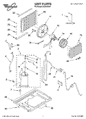 UNIT, LITERATURE Diagram and Parts List for ACQ108XL0  Whirlpool Air Conditioner
