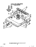 DOOR AND LATCH Diagram and Parts List for KUDA220TWH3  KitchenAid Dishwasher