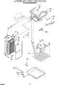 LOWER UNIT AND TUBE Diagram and Parts List for KSSS36MBX01  KitchenAid Refrigerator