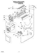 ICEMAKER PARTS Diagram and Parts List for GD5YHEXLS01  Whirlpool Refrigerator