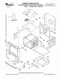 LOWER OVEN PARTS Diagram and Parts List for GBD309PVS02  Whirlpool Wall Oven