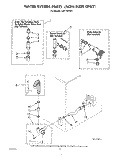 WATER SYSTEM (NON-SUDS) Diagram and Parts List for LA5715XPW3  Whirlpool Washer