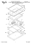 SECTION Diagram and Parts List for GJ8646XDB0  Whirlpool Cooktop