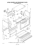 UPPER CHASSIS AND COMPONENTS Diagram and Parts List for RM955PXLW2  Whirlpool Microwave Oven Combo