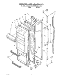 REFRIGERATOR DOOR Diagram and Parts List for KSRC22KAAL00  KitchenAid Refrigerator