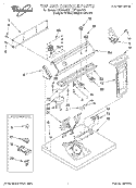 SECTION Diagram and Parts List for LET6634DQ1  Whirlpool Dryer