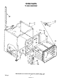 OVEN Diagram and Parts List for RM955PXKW0  Whirlpool Microwave Oven Combo