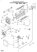 ICEMAKER, LIT/OPTIONAL Diagram and Parts List for ET25DQLDN01  Whirlpool Refrigerator