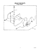 DRAIN PUMP Diagram and Parts List for JLAIC5051  Whirlpool Ice Maker