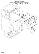 LINER Diagram and Parts List for ET20DKXAB01  Whirlpool Refrigerator