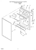 REFRIGERATOR DOOR Diagram and Parts List for RT18HDXJW00  Roper Refrigerator