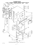 CABINET Diagram and Parts List for ET18GKXSW0A  Whirlpool Refrigerator