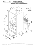 CABINET PARTS Diagram and Parts List for KBLS19KTMS2  KitchenAid Refrigerator
