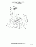 CONTROL PANEL PARTS Diagram and Parts List for KUIC18PNTS3  KitchenAid Ice Maker