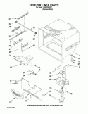 FREEZER LINER PARTS Diagram and Parts List for G25EFSB23S7  Whirlpool Refrigerator