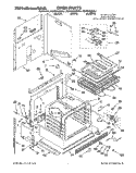 OVEN, LITERATURE Diagram and Parts List for KEMS306BBL1  KitchenAid Wall Oven