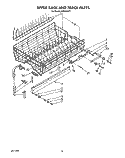 UPPER RACK AND TRACK Diagram and Parts List for KUDS220T1  KitchenAid Dishwasher