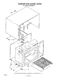 CABINET AND HINGE Diagram and Parts List for MW8700XL2  Whirlpool Microwave
