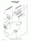 ICEMAKER PARTS Diagram and Parts List for ED5LHAXWS07  Whirlpool Refrigerator