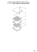 GRILL AND GRIDDLE UNIT Diagram and Parts List for KGCG260SAL5  KitchenAid Cooktop