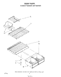 SHELF Diagram and Parts List for ET18JMXSW05  Whirlpool Refrigerator