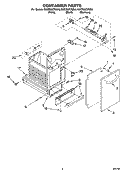 CONTAINER PARTS Diagram and Parts List for KUCS02CRSS0  KitchenAid Trash Compactor