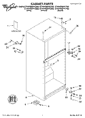 CABINET, LITERATURE Diagram and Parts List for ET6WSMXKT00  Whirlpool Refrigerator