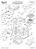 OVEN Diagram and Parts List for SB160PEEQ2  Whirlpool Wall Oven