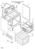 OVEN CHASSIS PARTS Diagram and Parts List for REE22303  Roper Range