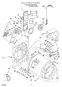 SECTION Diagram and Parts List for LEL8858EQ2  Whirlpool Dryer