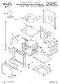 LOWER OVEN, LITERATURE Diagram and Parts List for GBD307PDB2  Whirlpool Wall Oven