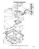 MACHINE BASE Diagram and Parts List for LA5580XSW0  Whirlpool Washer