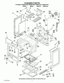 Part Location Diagram of W10387695 Whirlpool BRACE