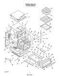 OVEN Diagram and Parts List for B8758B3  Roper Range