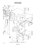 CABINET Diagram and Parts List for ET18NKXSW09  Whirlpool Refrigerator