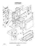 DOOR Diagram and Parts List for GDU8700XT0  Whirlpool Dishwasher